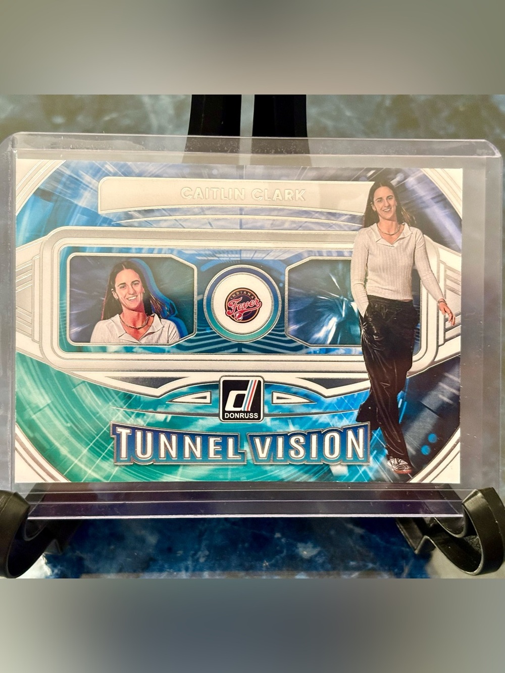 Caitlin Clark Basketball Card Tunnel Vision Indiana Fever